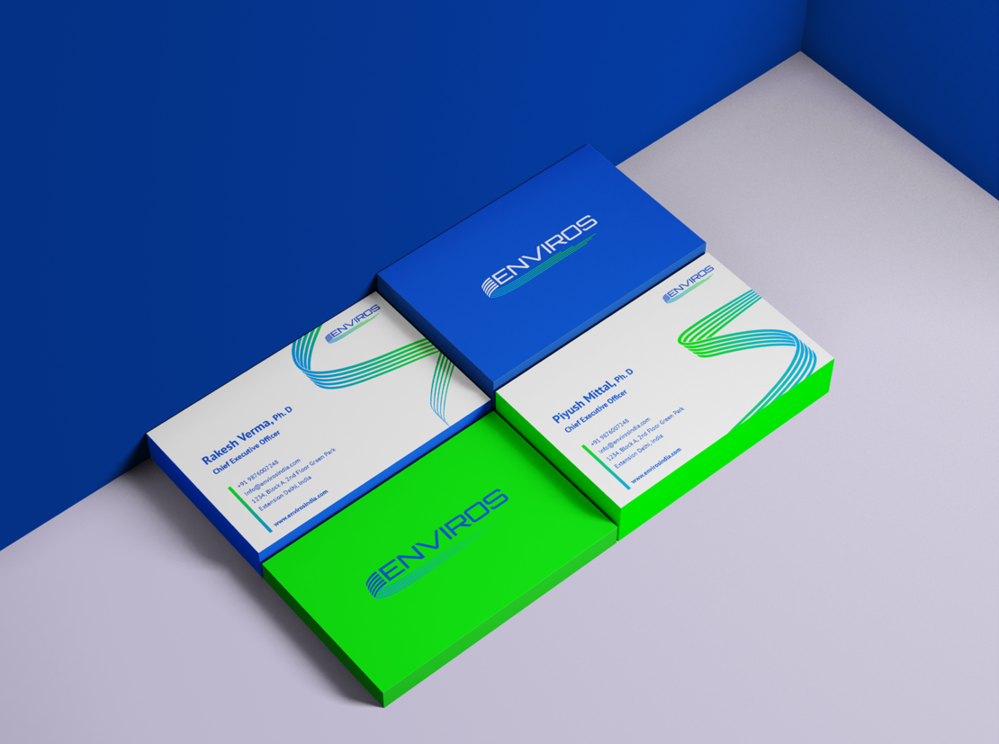 Business Card Design for Enviros Water Treatment 
