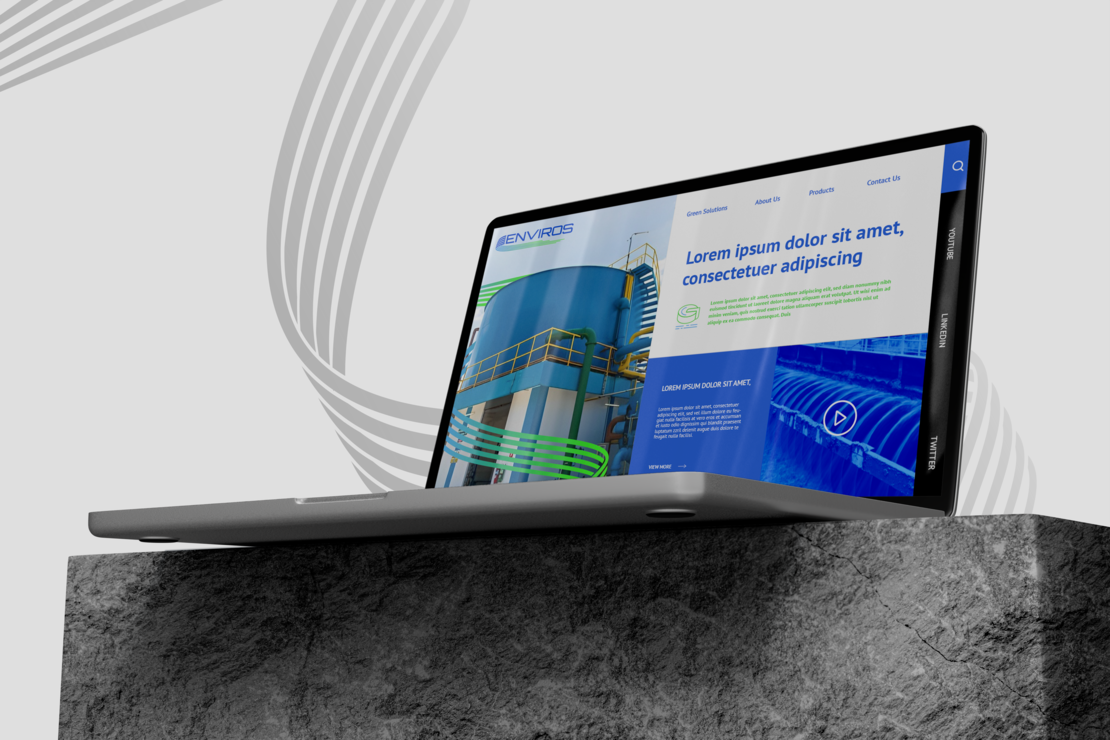Website Design for Enviros by Vowels Design Agency