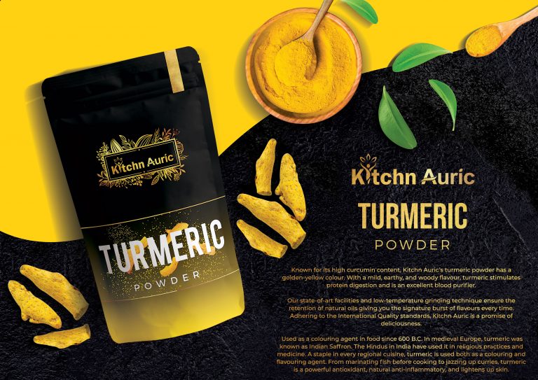 Health Auric - Turmeric Powder Packaging