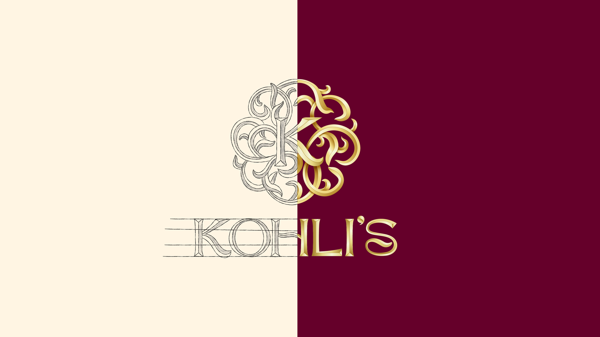 Font Design for Kohli's Restaurant