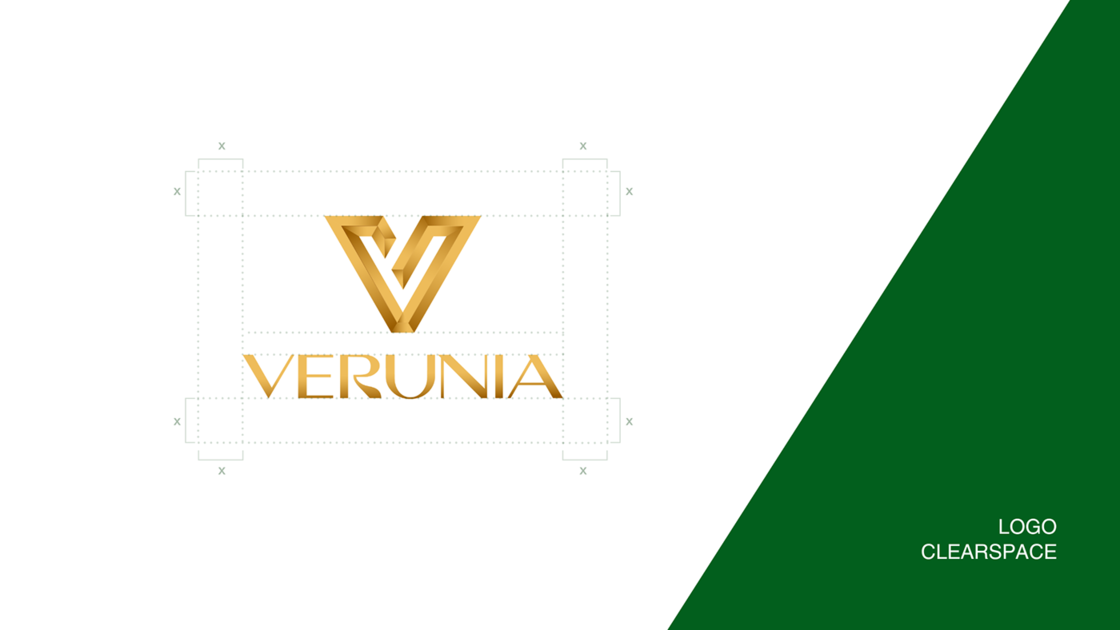 logo clearspace for verunia